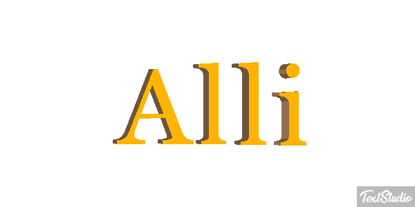 Alli Text effect