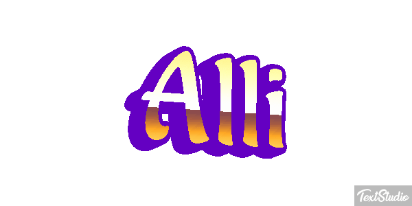 Alli Text effect