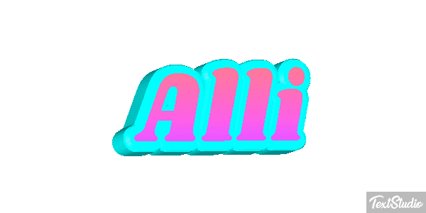 Alli Text effect