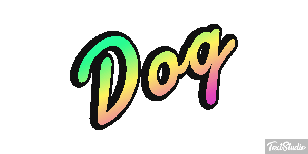 Dog Text effect