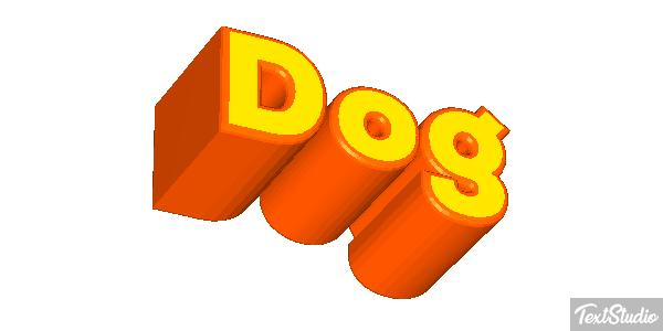 Dog Text effect