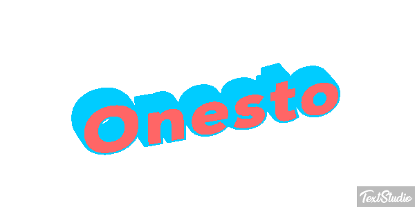 Onesto Effetto testo