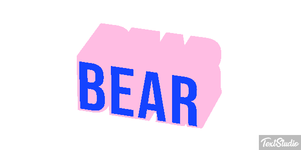 Bear テキスト効果