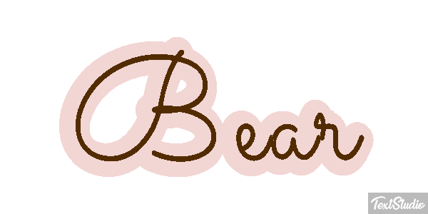 Bear テキスト効果