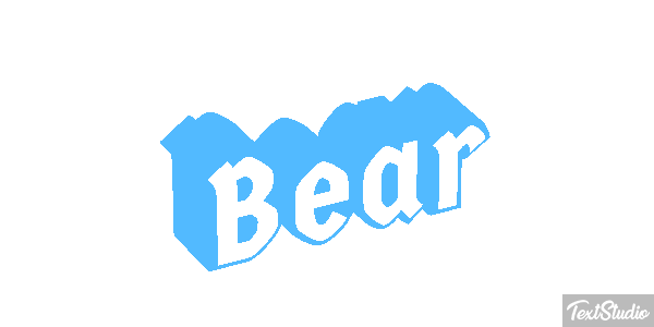 Bear テキスト効果