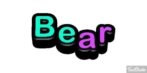 Bear テキスト効果