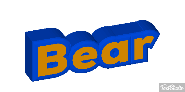 Bear テキスト効果