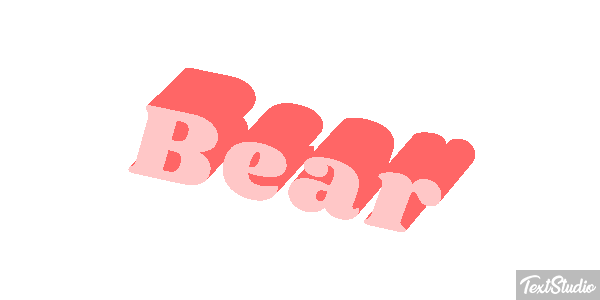 Bear テキスト効果