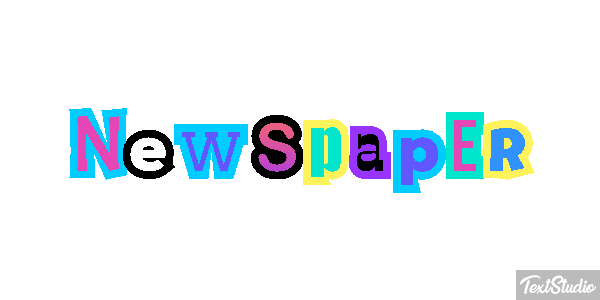 Newspaper Text effect