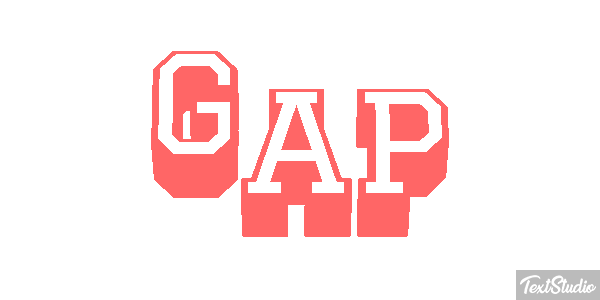 GAP Text effect