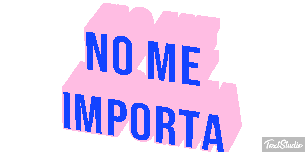 No me importa Текстовый эффект