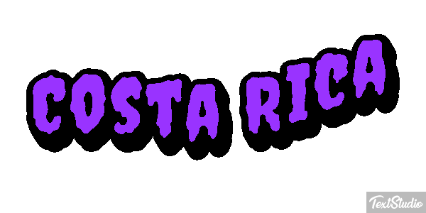 Costa Rica Text effect