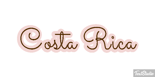Costa Rica Text effect