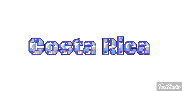 Costa Rica Text effect