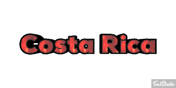 Costa Rica Text effect