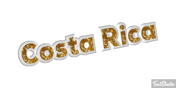 Costa Rica Text effect