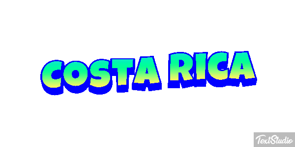 Costa Rica Text effect