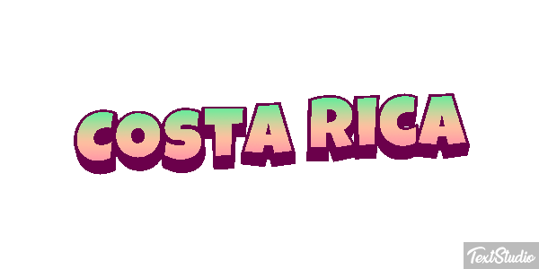 Costa Rica Text effect