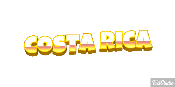 Costa Rica Text effect