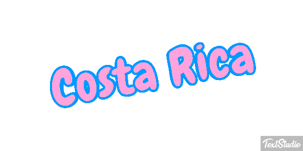 Costa Rica Text effect