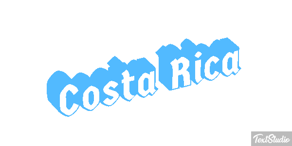 Costa Rica Text effect