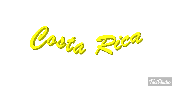 Costa Rica Text effect
