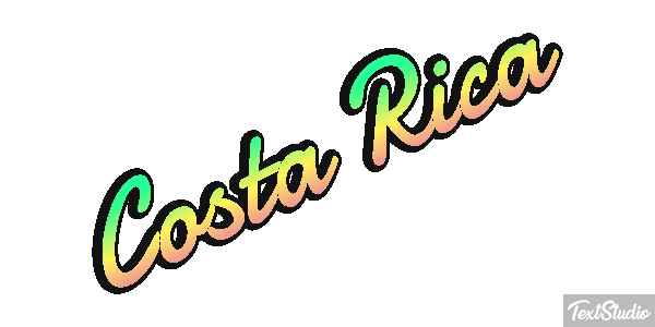 Costa Rica Text effect