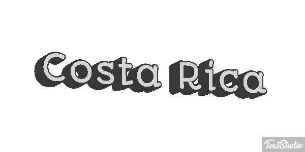 Costa Rica Text effect