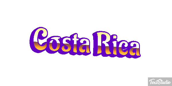 Costa Rica Text effect