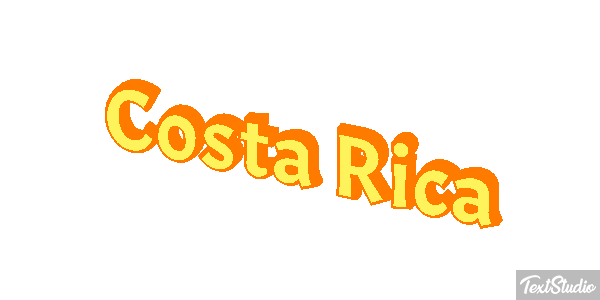 Costa Rica Text effect