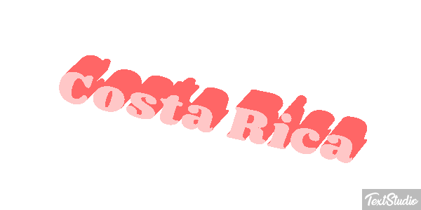 Costa Rica Text effect