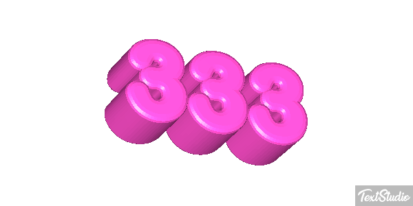 333 テキスト効果