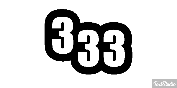 333 テキスト効果