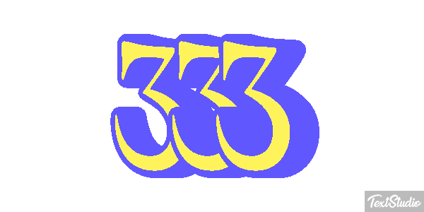 333 テキスト効果