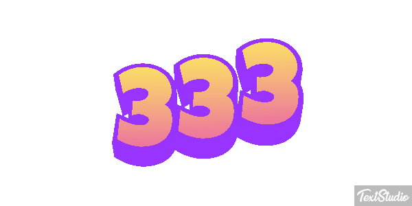 333 テキスト効果