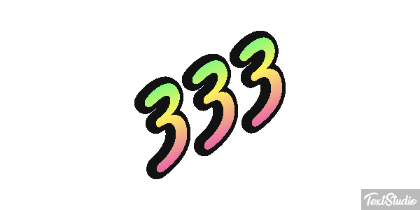 333 テキスト効果