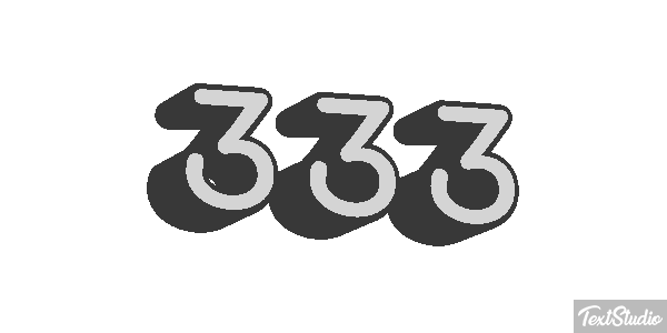 333 テキスト効果