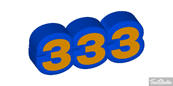 333 テキスト効果