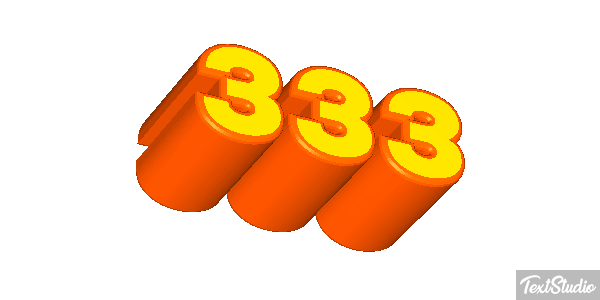 333 テキスト効果