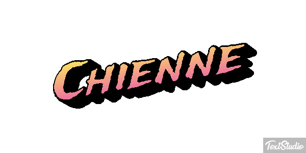 Chienne Tekst effect