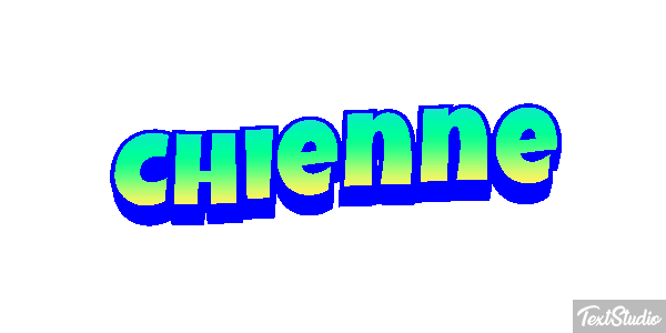 Chienne Tekst effect