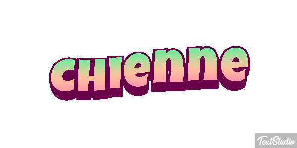 Chienne Tekst effect