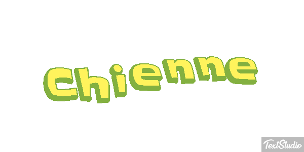 Chienne Tekst effect