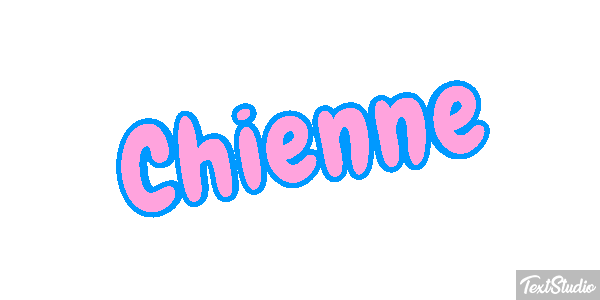 Chienne Tekst effect