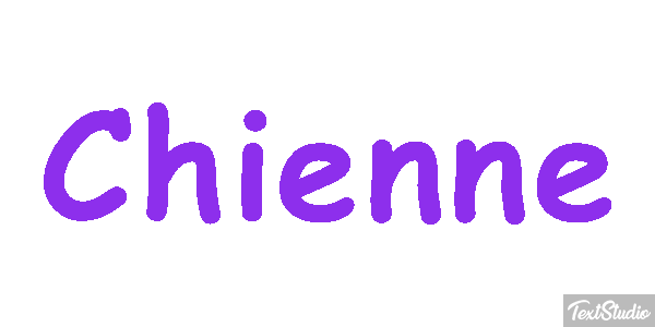 Chienne Tekst effect