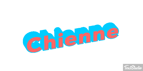 Chienne Tekst effect