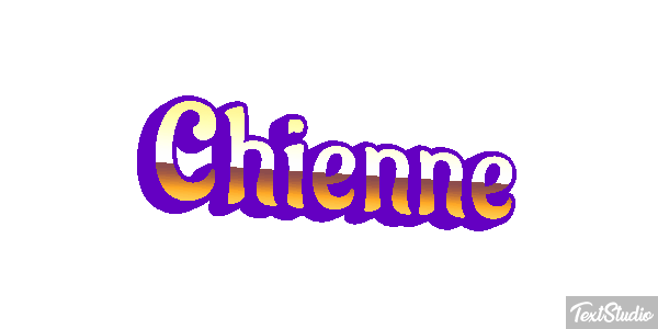 Chienne Tekst effect