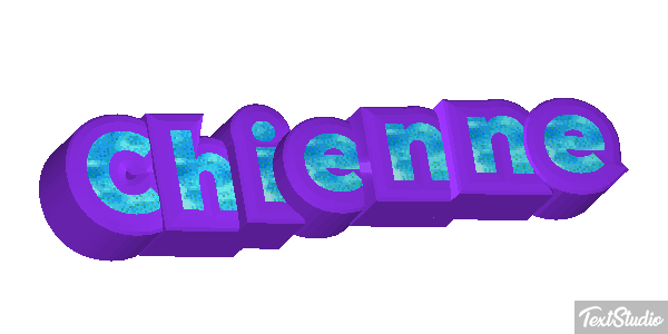 Chienne Tekst effect