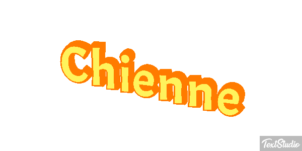 Chienne Tekst effect
