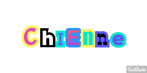 Chienne Tekst effect